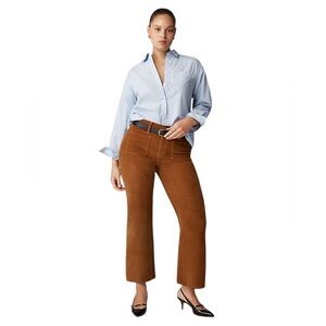 NEW J. CREW Sailor‎ slim-wide pant in stretch corduroy Patch Pockets Size 30T